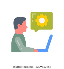 Icono de consejo de expertos en vector. Ilustración
