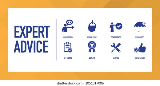 Expert Advice Infographic Icon Set