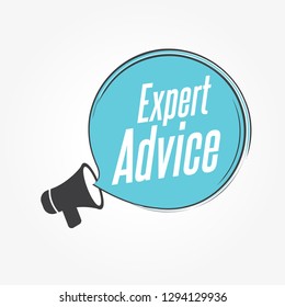 Expert Advice Megaphone Announcement 