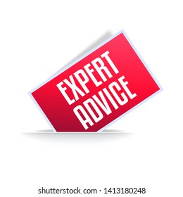 Expert Advice Professional Announcement Label