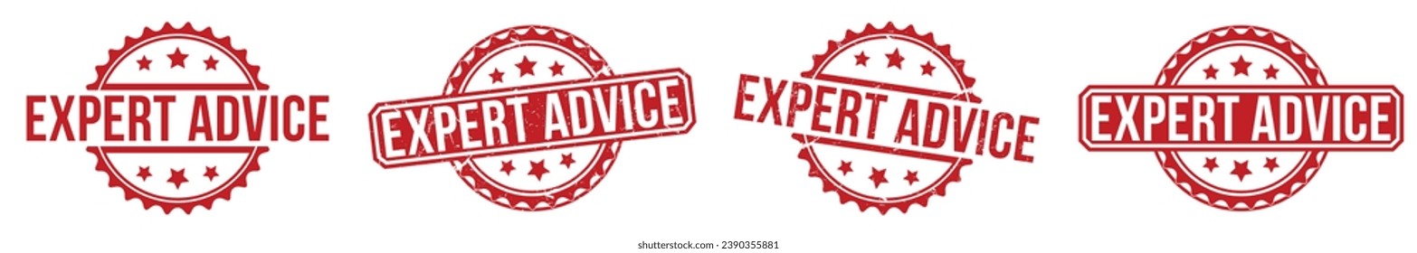 Expert Advice stamp red rubber stamp on white background. Expert Advice stamp sign. Expert Advice stamp.