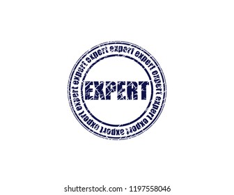 Expert blue stamp