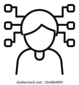 Expert certified icon outline vector. Business quality. Work connect