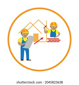 expert constructor icon illustration design vector
