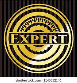 Expert gold emblem or badge