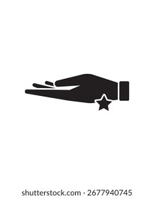 Icono experto de la mano, el mejor icono plano del Vector.