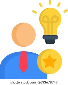 Ilustración vectorial plana Expert Icon
