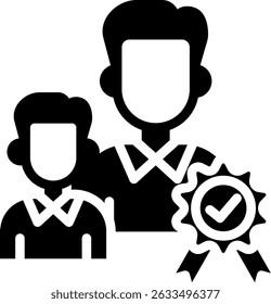 Expert Icon Glyph Vector Illustration