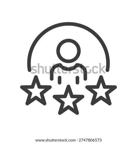 expert icon outline with editable stroke