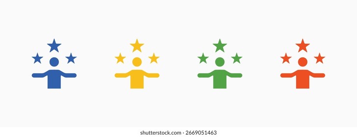 Expert Icon Set Cor Coleção de Vários Estilos