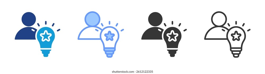 Expert icon set multiple style collection