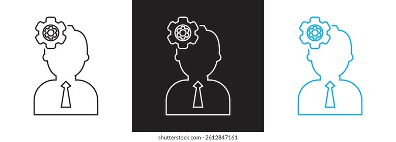 Expert icon set. Vector for websites, mobile interfaces, presentations, banner, visual branding etc. Vector illustration. isolated on white and black background. EPS 10