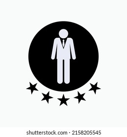 Expert Icon Skilled Employement Professional Symbol Stock Vector ...