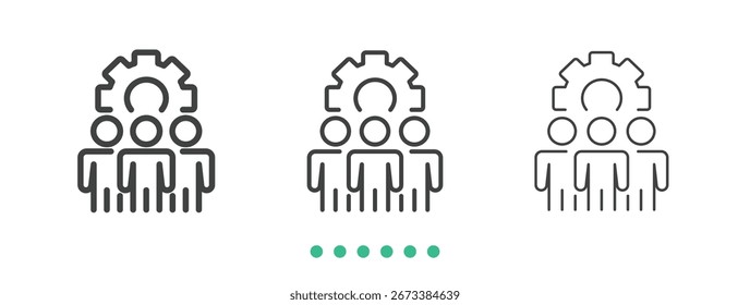 Expert icon. Thin line icon vector