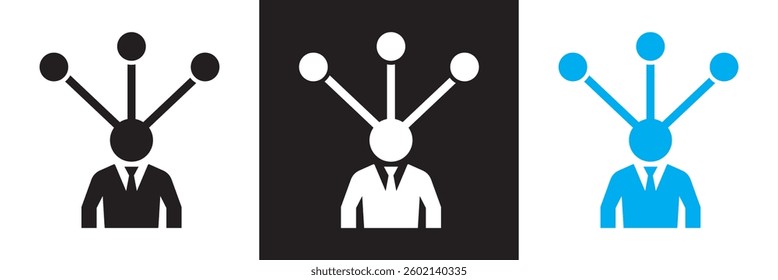 Expert icon. Vector illustration. isolated on white and black background. EPS 10