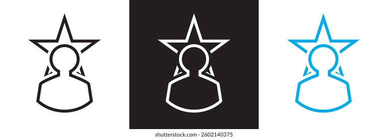 Expert icon. Vector illustration. isolated on white and black background. EPS 10