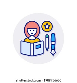 Expert icon in vector. Logotype