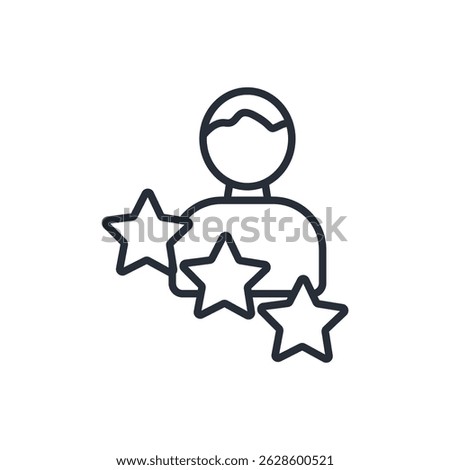 expert icon. vector.Editable stroke.linear style sign for use web design,logo.Symbol illustration.