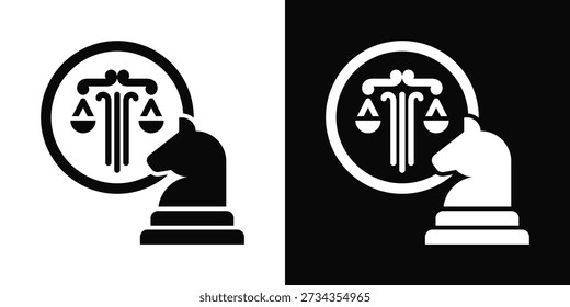 Icono experto estilo de fondo blanco y negro