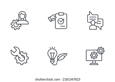 IT expert icons set .  IT expert pack symbol vector elements for infographic web