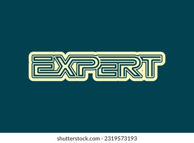 Logo de la carta de expertos y plantilla de diseño de iconos 03