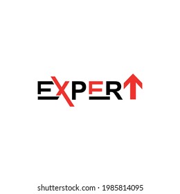 expert letter logo vector design