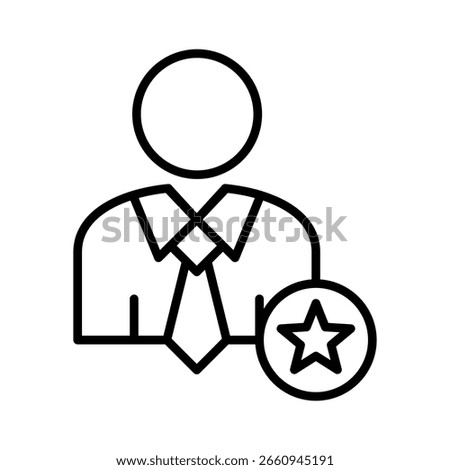 Expert line icon vector illustration