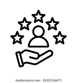 Expert Line Vector Illustration On White Background.