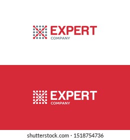 Expert Logo Design. X Letter Symbol