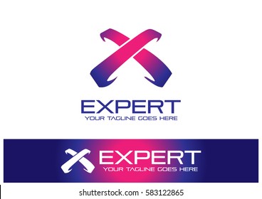 Expert Logo Template Design Vector