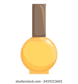 Expert nail bottle icon cartoon vector. Hand female. Beauty false