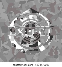 Expert on grey camo texture
