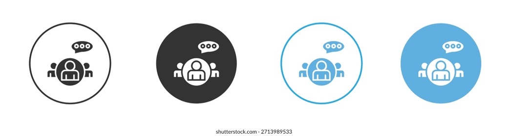 Expert opinion icon Logo Template Design set