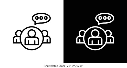 Icono de opinión de expertos Vector simple elemento ilustración editable