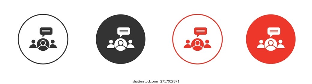 Icono de opinión de expertos. Diseño de Vector de Web