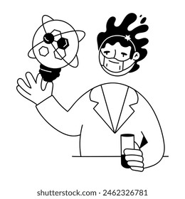 Mini Ilustraciones dibujadas a mano por científicos expertos