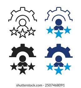 Expertensymbol. Spezialistensymbol. Vektorgrafik.