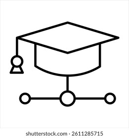Expert System Line Icon Vector Illustration