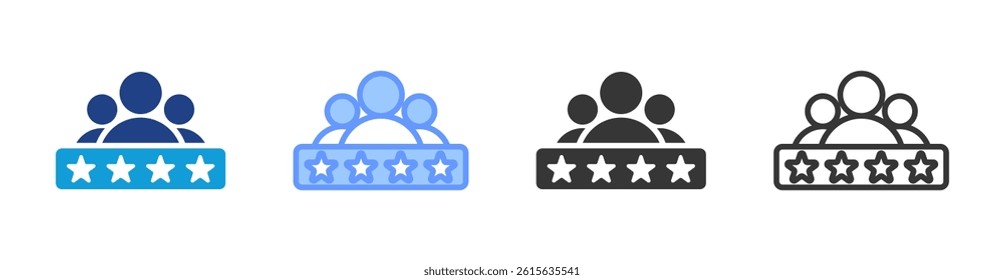 Expert Team icon set multiple style collection