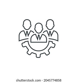 Expert team icon, vector illustration