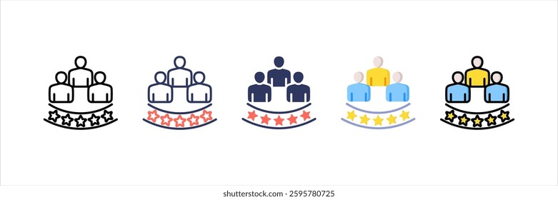 Expert Team Multi Style Icon Set