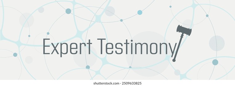 Texto del testimonio del experto en el fondo blanco