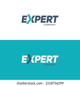 Expert Vector Logo. X Letter Design