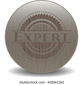 Expert wood emblem. Retro