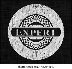 Experte mit Chalkboard-Textur