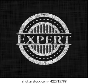 Expert written on a chalkboard