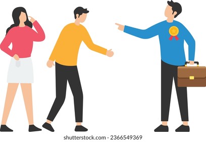 Expertise advice, Top performance employee or award recognition winning, Smart salesman or leadership, Manager with award winning giving advice to team

