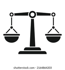 Icono de balance de experiencia simple vector. Experto en calidad. Confianza de trabajo