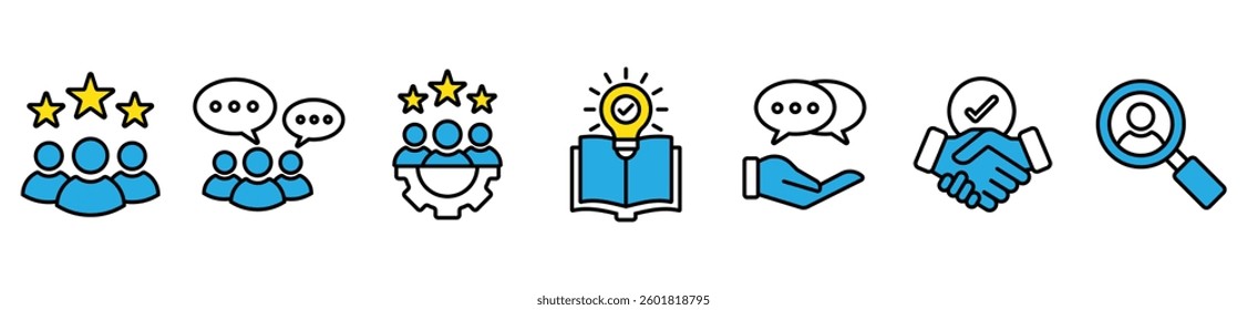 Expertise banner web icon vector illustration concept representing high level knowledge and experience with an icon of expert, consulting, team, knowledge, advice, trust, and research