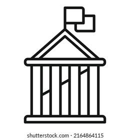 Vector de contorno de icono de creación de experiencia. Calidad estándar. Confianza de trabajo